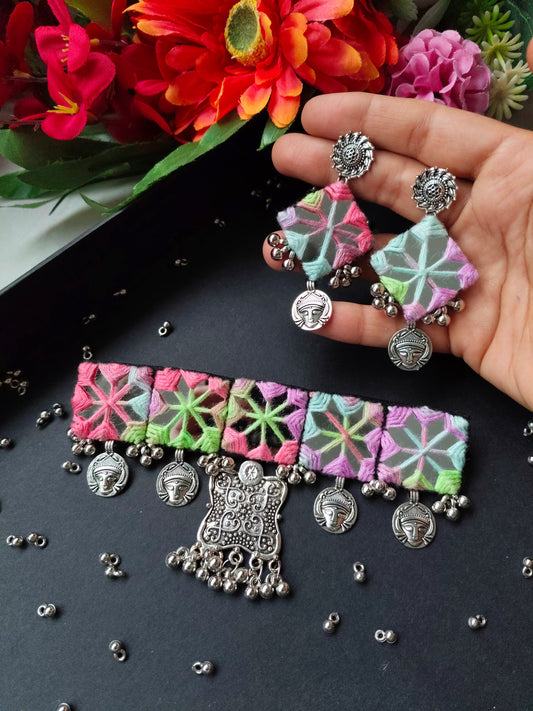 Choker Mirror Necklace - JVD