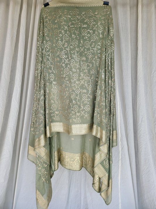 Mint Green Heavy Semi-Stitched Premium Suits