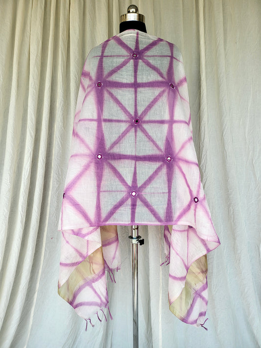 Mirror Work & Tye dye Stall Dupatta