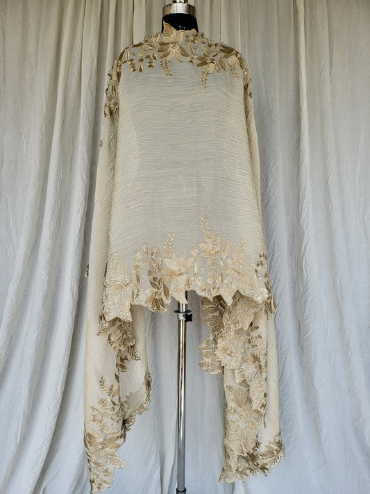 Soft Kanjivaram Tissue Silk Dupatta Cutwork