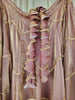 Copper Rose Pink Kanjivaram Tissue Silk Skirt with Zig-Zag Border Pattern