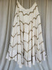 Cream White zig zag kallis Mirror 10+ Mtrs Flare Skirt