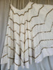 Cream White zig zag kallis Mirror 10+ Mtrs Flare Skirt