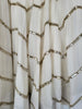Cream White zig zag kallis Mirror 10+ Mtrs Flare Skirt