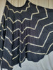 Black zig zag kallis Mirror 10+ Mtrs Flare Skirt