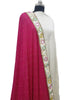 Multi Mirror Dupatta Georgette - Pink