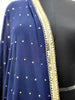Indigo Blue Georgette Dupatta Only