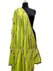 Mal Dupatta Lime green
