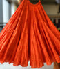 40+ meters Flare Tier Skirt Only -Orange