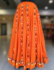 Rang Kodi Raas Skirt - Orange
