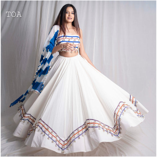Shankh Raas Skirt