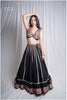 Black V Neck Vintage Vibe Set