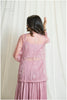 Lilac Organza Jacket Set