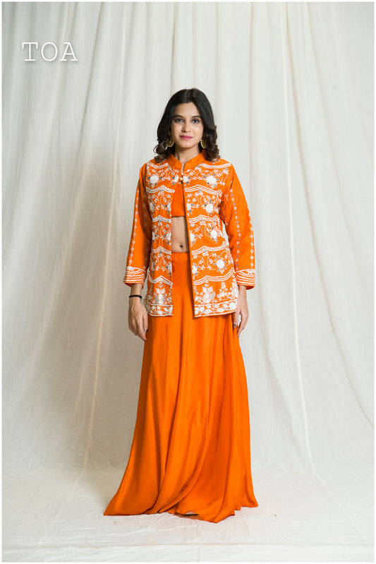 Pulpy Orange Blazer Outfit