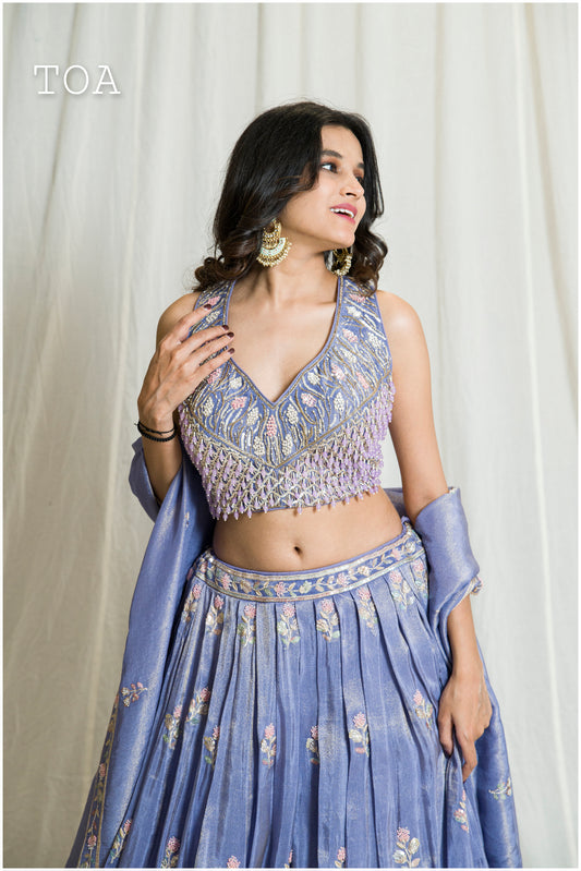 Beautiful Lilac Lehenga Outfit