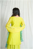 Beautiful Lime To Aqua Indo-Western Outfit