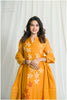 Stunning Mango-Colored Embroidered Dress