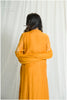 Stunning Mango-Colored Embroidered Dress
