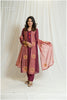 Stunning Magenta-Colored Embroidered Dress