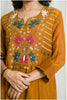 Stunning Golden Copper-Colored Embroidered Dress