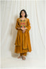 Stunning Golden Copper-Colored Embroidered Dress