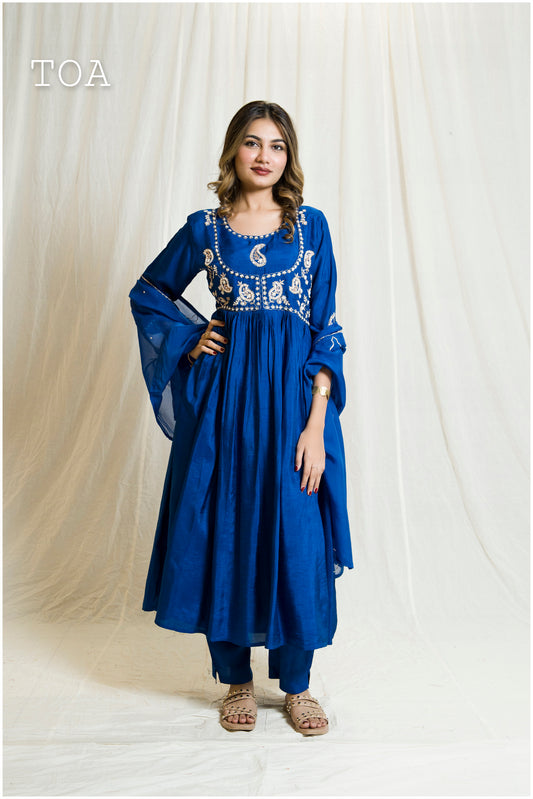 Royal Blue-Coloured Festive Suit