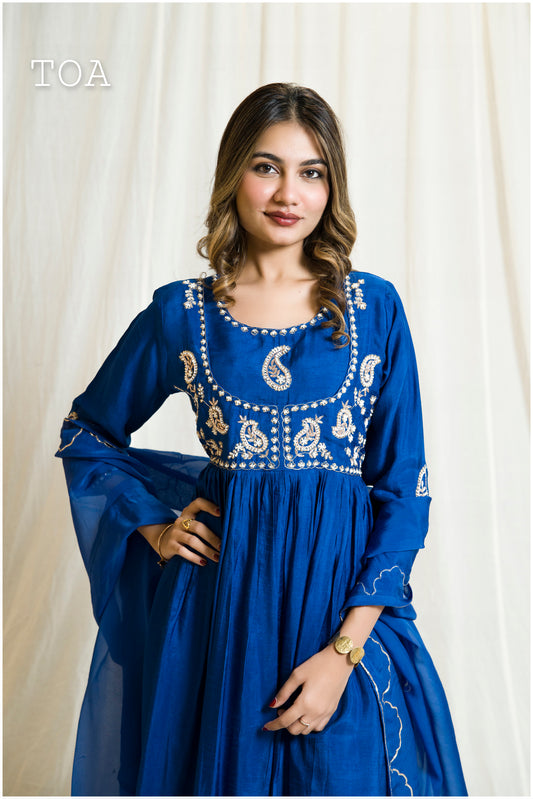 Royal Blue-Coloured Festive Suit
