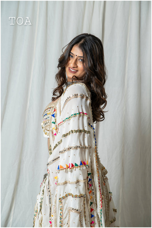 Taam Jham Dupatta Off White