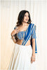 Multi Wooden Beads Top - Blue EL Sleeves