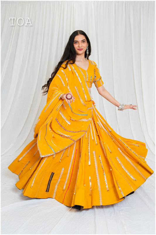 Shades Of Border - BKD 1.O Dupatta - Yellow