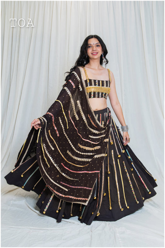 Shades Of Border - BKD 1.O Dupatta - Brown