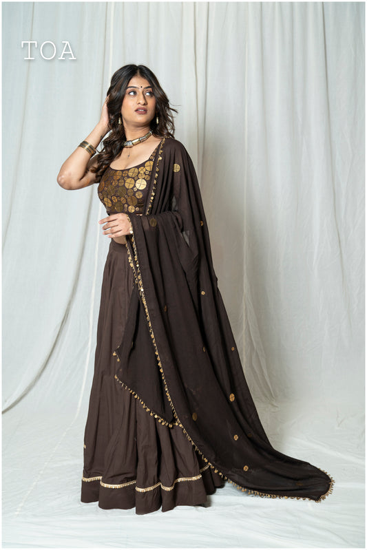 Tamba Dupatta Coffee