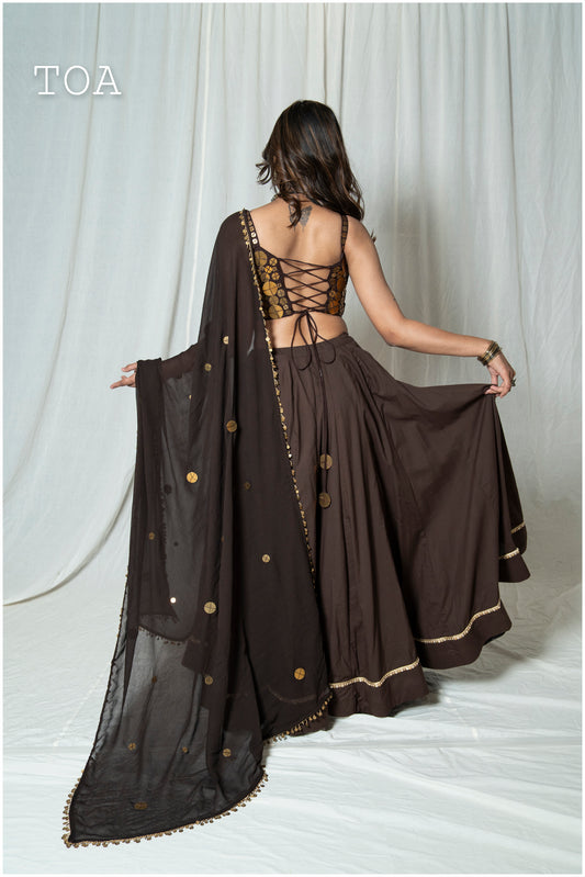 Tamba Dupatta Coffee
