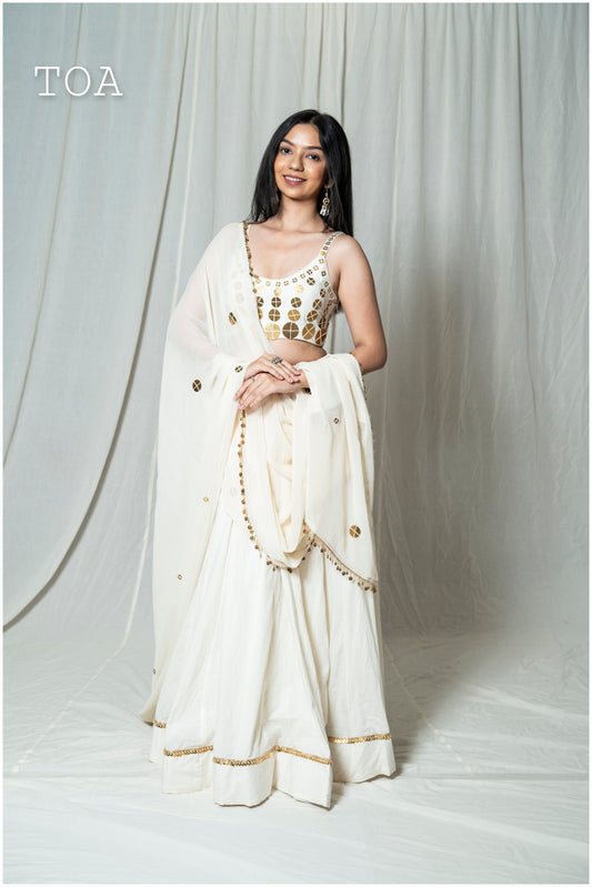 Tamba offwhite Dupatta Only