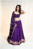 Georgette vintage vibe set - Purple