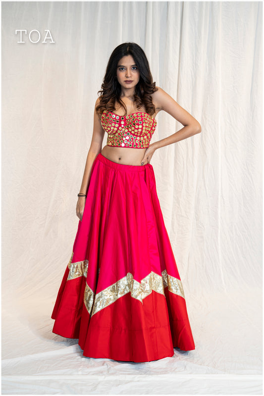 Laal Rani Lampi Corset Set