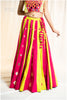Dual Pop up Panel Mirror Work Skirt - GRPI
