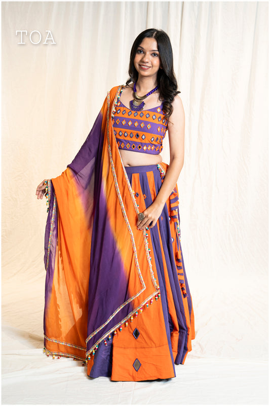 💜🧡Pop Up Mirror Outfit Purple to Orange💜🧡