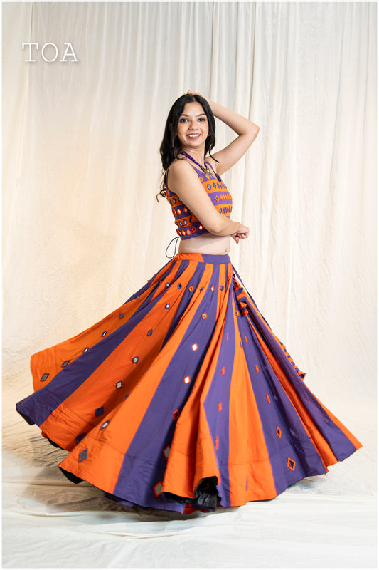 💜🧡Pop Up Mirror Outfit Purple to Orange💜🧡