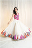 Multi Kashmiri Pentacolor Parade skirt - Off White Multi