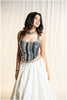 Kashmiri Top & Skirt - Black & Off White