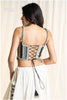 Kashmiri Top & Skirt - Black & Off White
