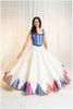 Multi Kashmiri Pentacolor Parade skirt - Off White Multi
