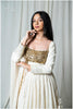 Gold Gleam Off White Top