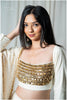 Gold Gleam Off White Top