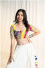 Mosaic Multi Top - Lime green