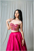 Mirror Corset Set - Hot Pink