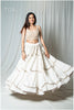 Handloom Jute Shells Spegatti Top Only (Base Off White)