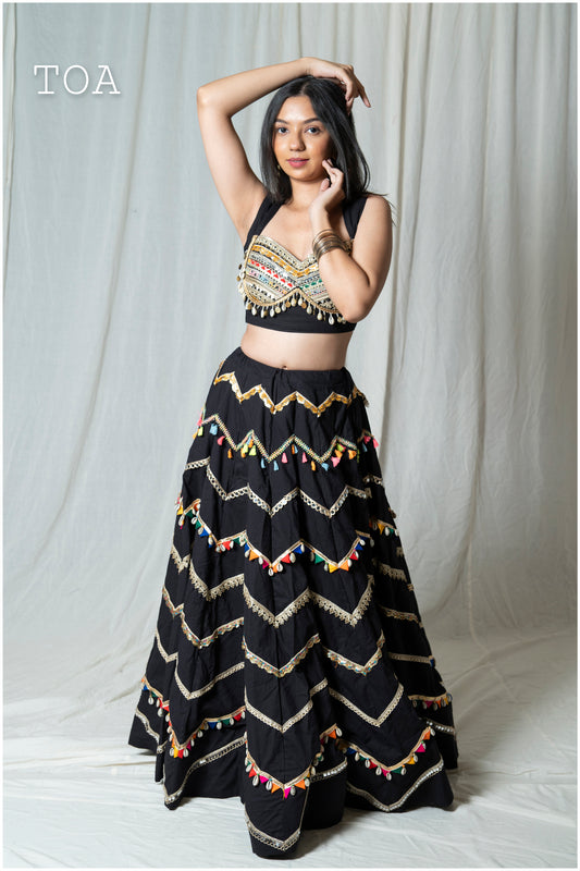 ZigZag Zariya Skirt Only - Black