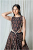 Ajrakh Grace Long Top Only - Black